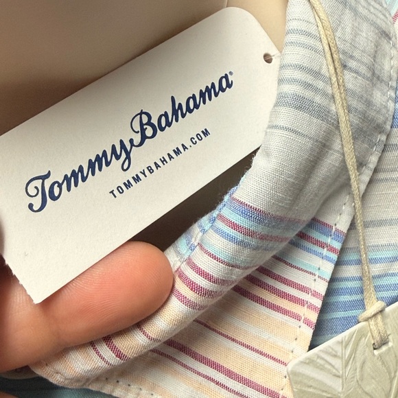 Tommy Bahama Pastel Striped Button Down Shirt - Picture 6 of 9